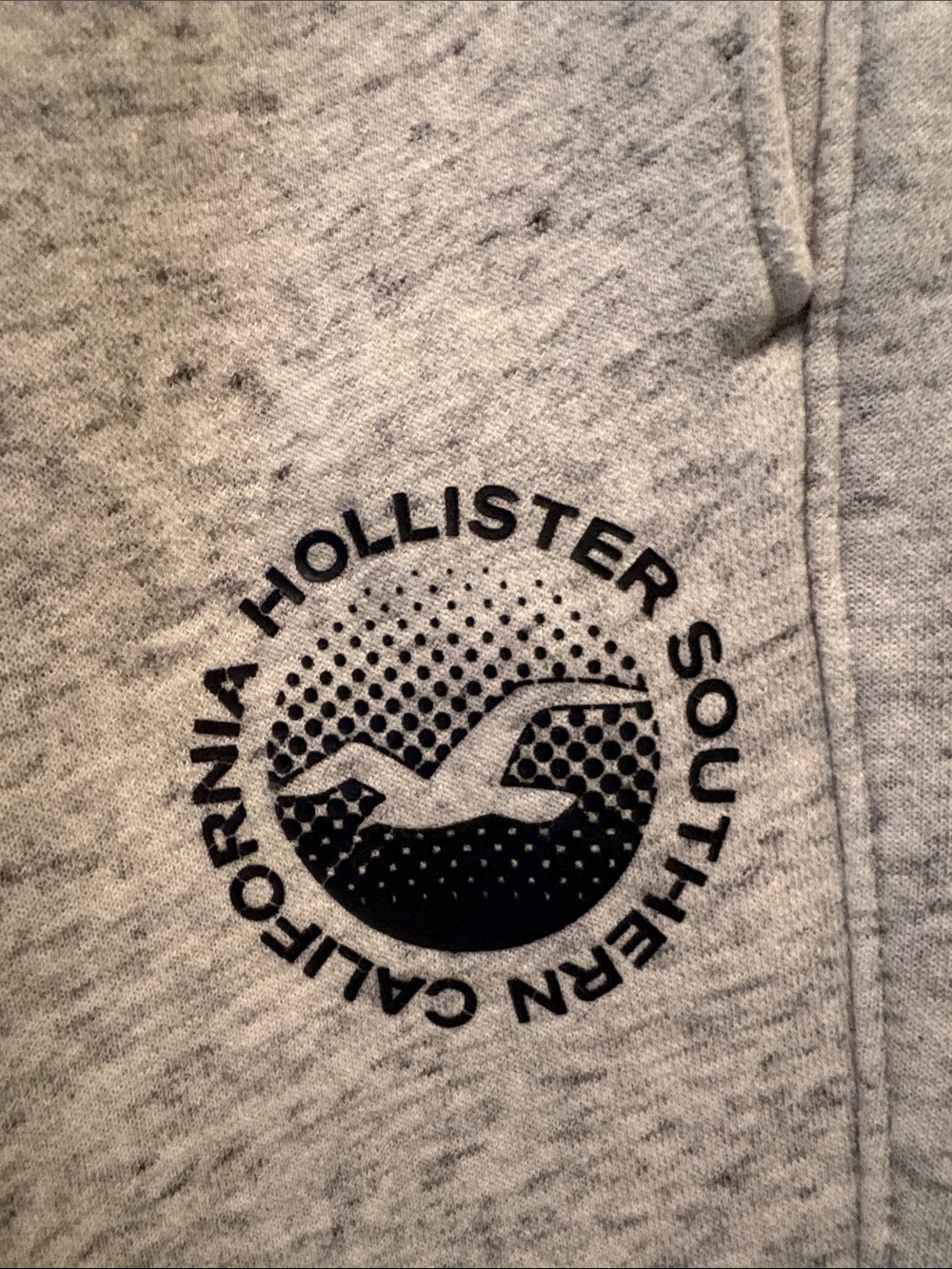 Hollister Light Grey Heather Men's Medium Jogger Sweatpants - Picture 3 of 4